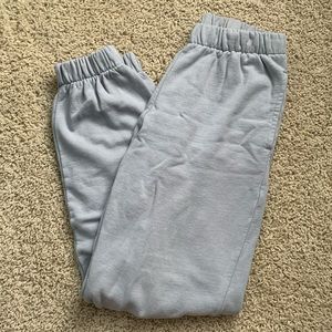 brandy melville light blue rosa sweatpants